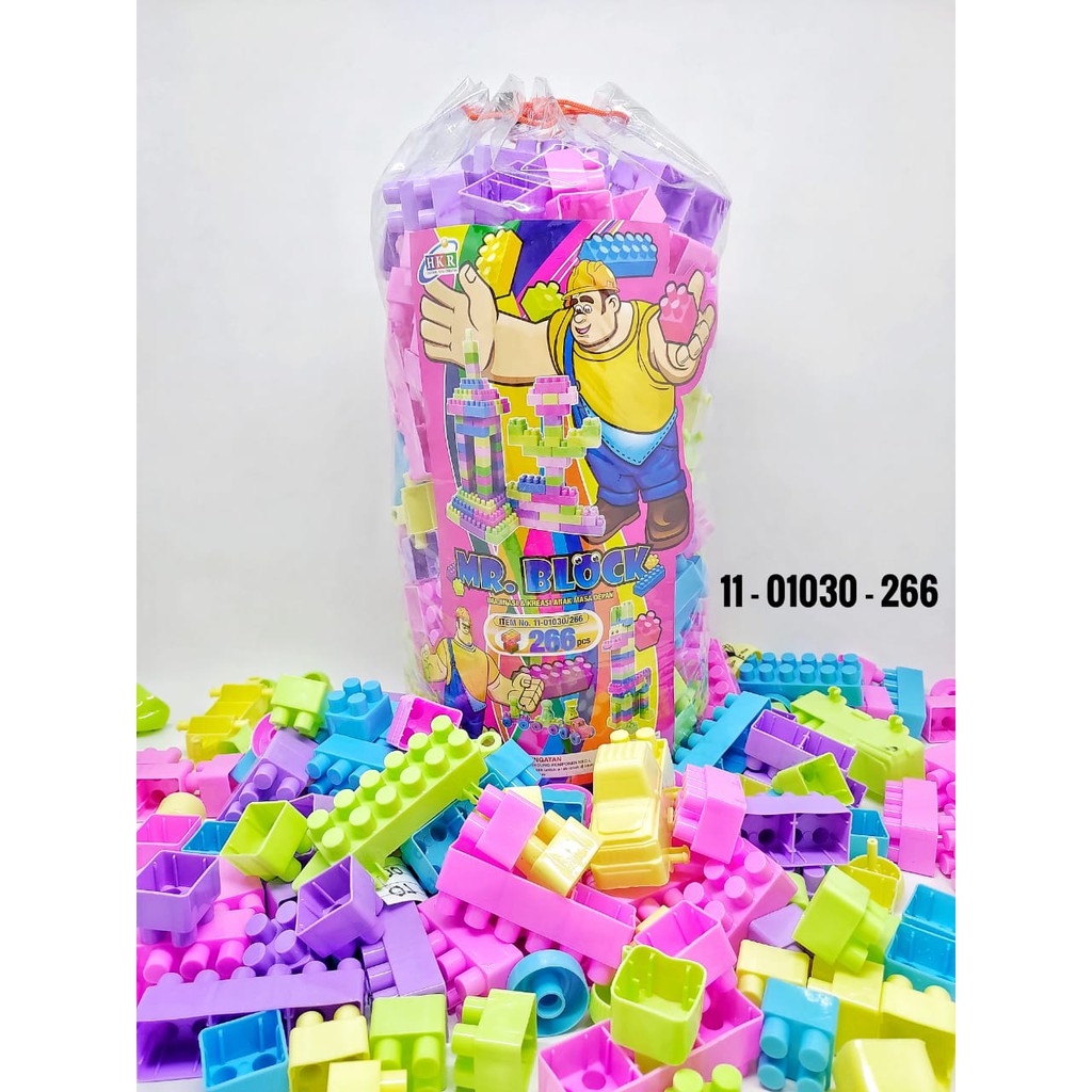 MR BLOCK 266 PCS - MAINAN BLOCK EDUKASI EDUKATIF ANAK