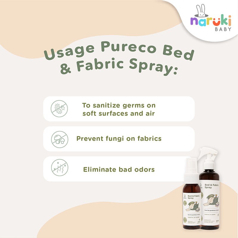 Pureco Bed &amp; Fabric Spray 250ml Antibacterial &amp; Antifungal Bed Spray