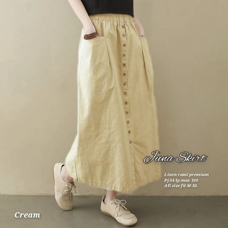 JUNNA SKIRT ROK WANITA TERBARU