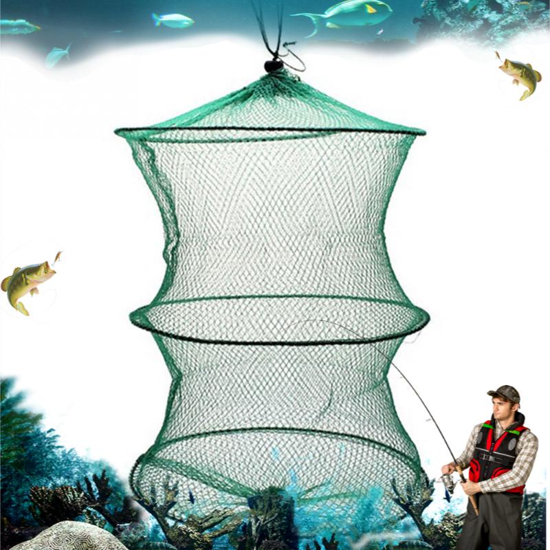Bubu Perangkap TONQUU Jaring Pancing Ikan Udang Shrimp Fishing Net Cage Foldable 2 Layers set alat p