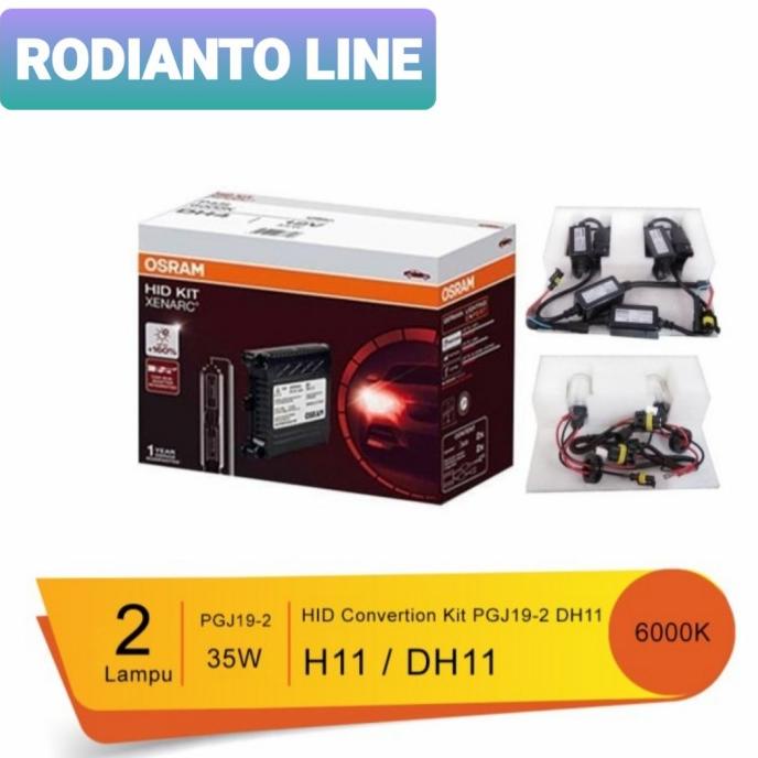 LAMPU FOGLAMP MOBIL ERTIGA HID CONVERTION KIT H11/H16 6000K OSRAM rod14