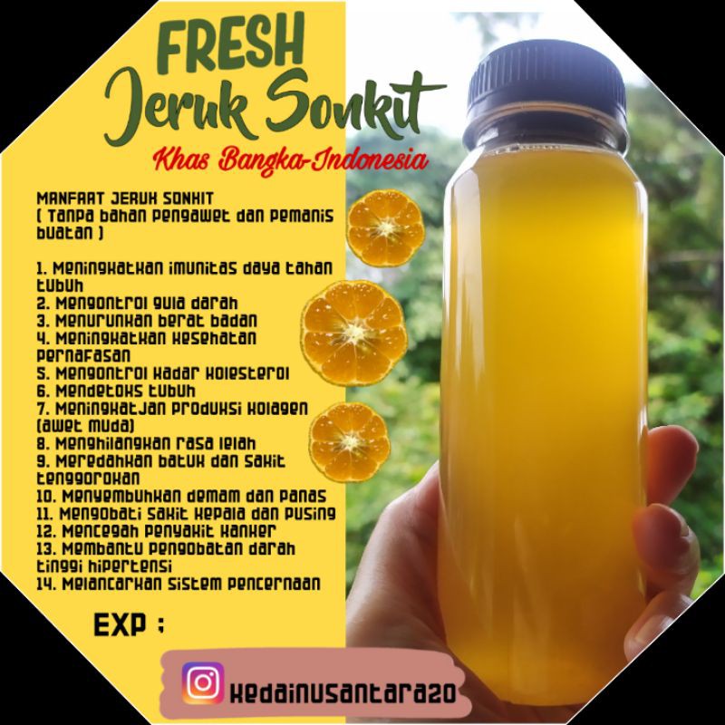 

Minuman Fresh Jeruk Sonkit-Jeruk Kunci-Jeruk Limau Kasturi-Jeruk Lemon Cui