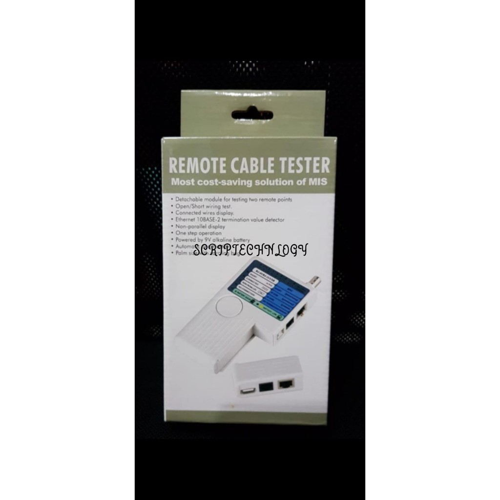 LAN TESTER 4 in 1 RJ45/RJ11/USB/BNC / ALAT TESTER LAN