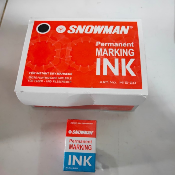 

Tinta permanent snowman hitam