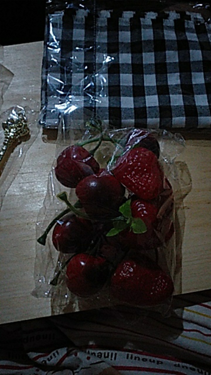 Buah Cherry Artificial ( Min Order 10pc )