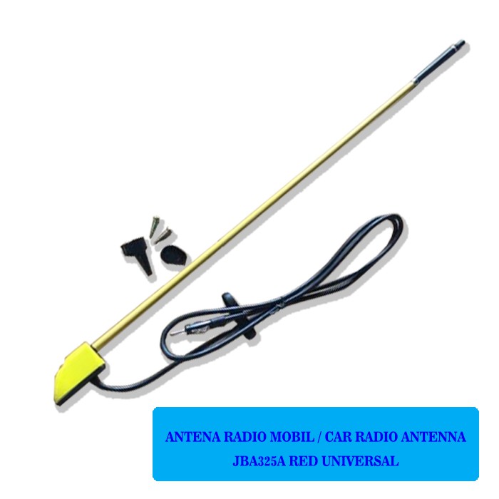 ANTENA RADIO MOBIL / CAR RADIO ANTENNA LOWIN JBA 325A AUTO UNIVERSAL KUNING