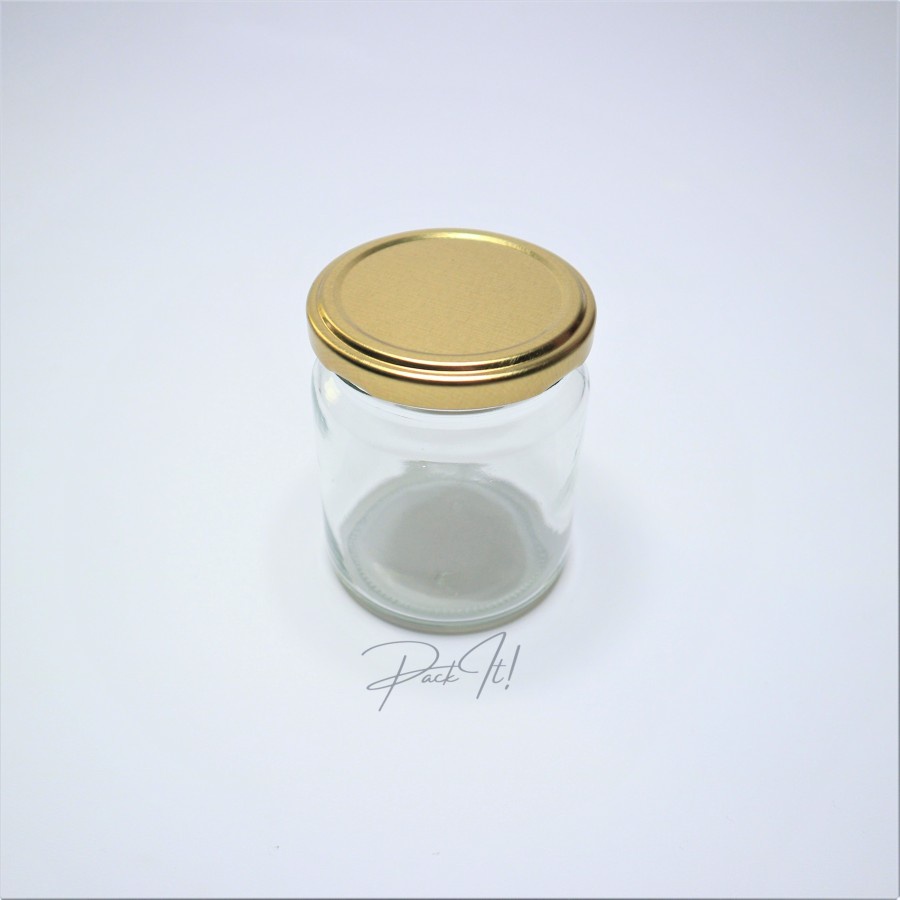 Jar Kaca 250ml / Toples Kaca 250ml / Botol Kaca 250ml Tutup