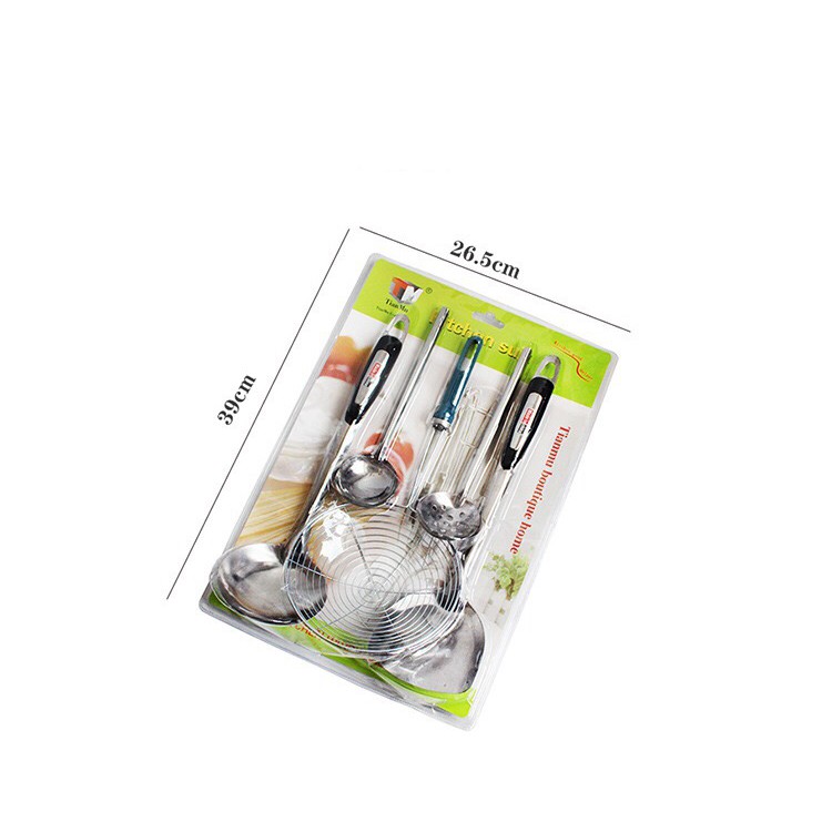 BS215 Peralatan Dapur Set Spatula 5pcs Alat dapur Stainless