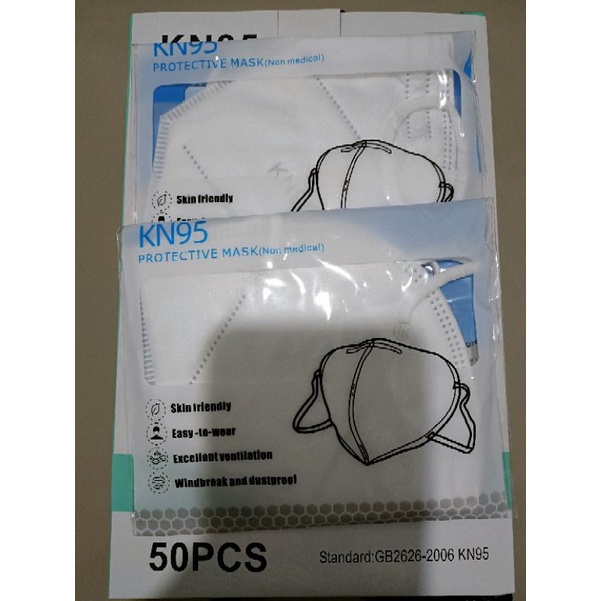 Masker KN 95 5ply putih isi 50 pcs