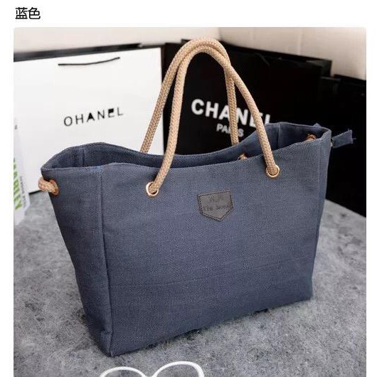 tas pundak shoulder selempang pergi jalan santai wanita biru tua cewek