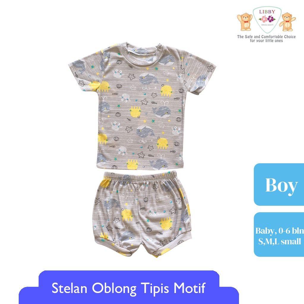 LIBBY STELAN  ANAK BAJU PENDEK CELANA BOY