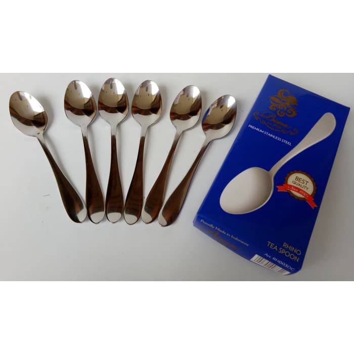 

TEA SPOON BIMA SERI RHINO 1 SET ISI 6 STAINLESS SENDOK TEH 14CM