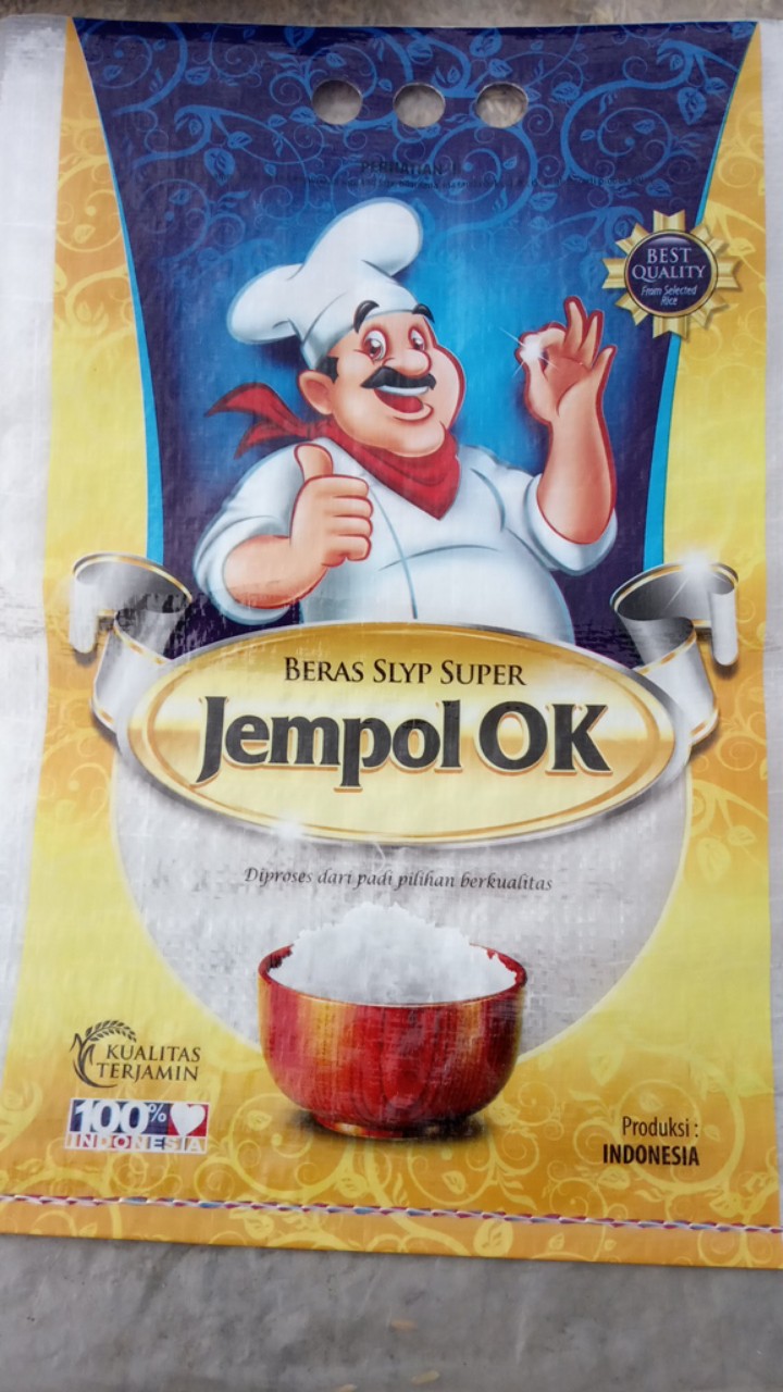Karung Beras 5kg Laminasi/laminating Cap Jempol Ok (baca Deskripsi)