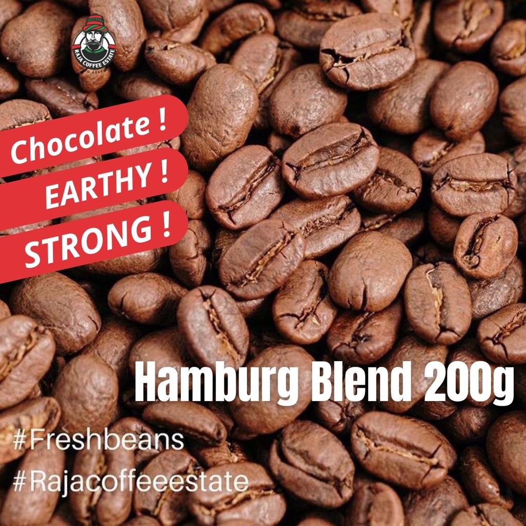 

KOPI ARABIKA 200G RAJA COFFEE ESTATE BIJI BUBUK ACEH GAYO HAMBURG BLEND JAMIN FRESH ROAST