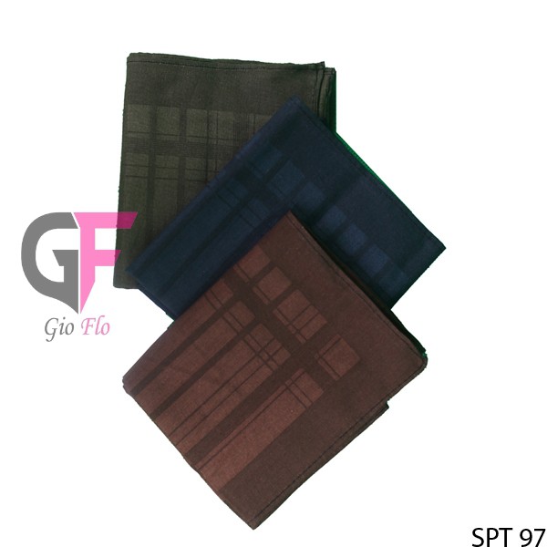 GIOFLO Sapu Tangan Pria Rapih Katun Isi 3 PCs Multicolor / SPT 97