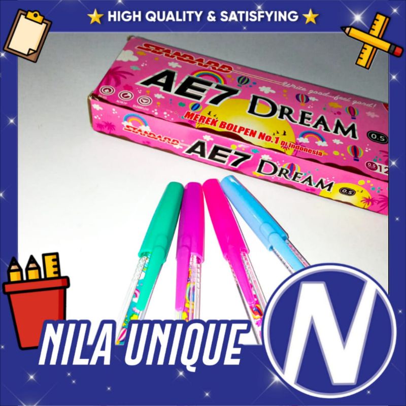 

BOLPOINT STANDARD / PULPEN STANDARD AE7 DREAM (HARGA SATUAN)