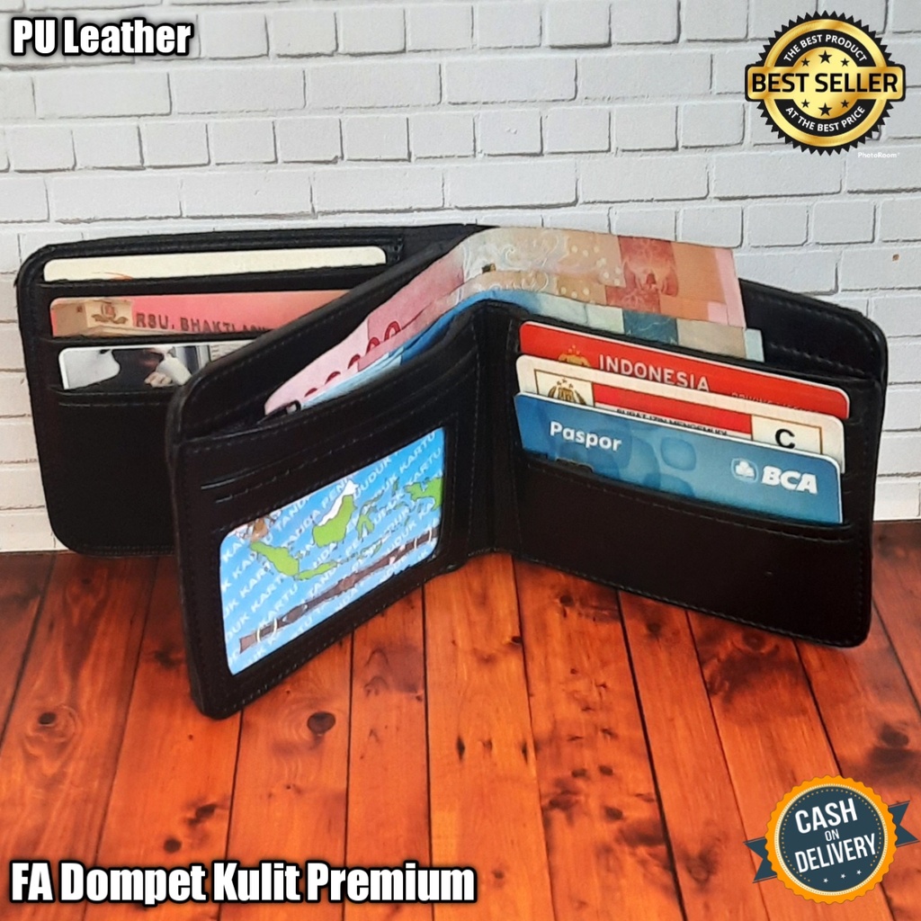 Dompet Pria Premium Dompet Lipat 3 Dompet Kulit Pu