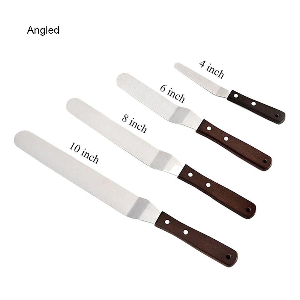 TOP 4/6/8/10 Inch Cake Spatula Kitchen Tools Pastry Baking Smoother Icing Frosting