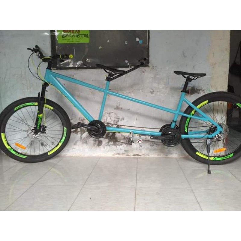 sepeda tandem blue