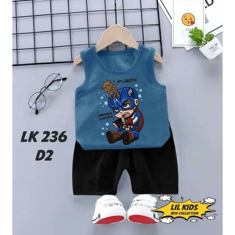 LK236 BAJU MAEN ANAK CWO (bahan kaos printing)