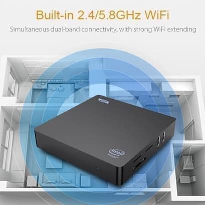 Mini PC Beelink 4/64GB Z85 Z83V Intel X5 z8350 Windows 10 Minipc