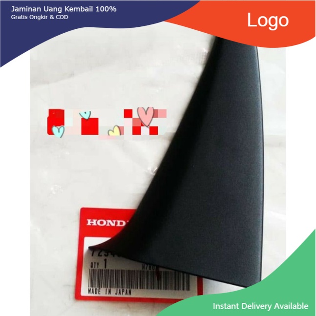 Garnish Quarter Cover Segitiga Pintu Belakang Dalam Bagian Kanan New CRV Gen 2 VTEC 2002 - 2006