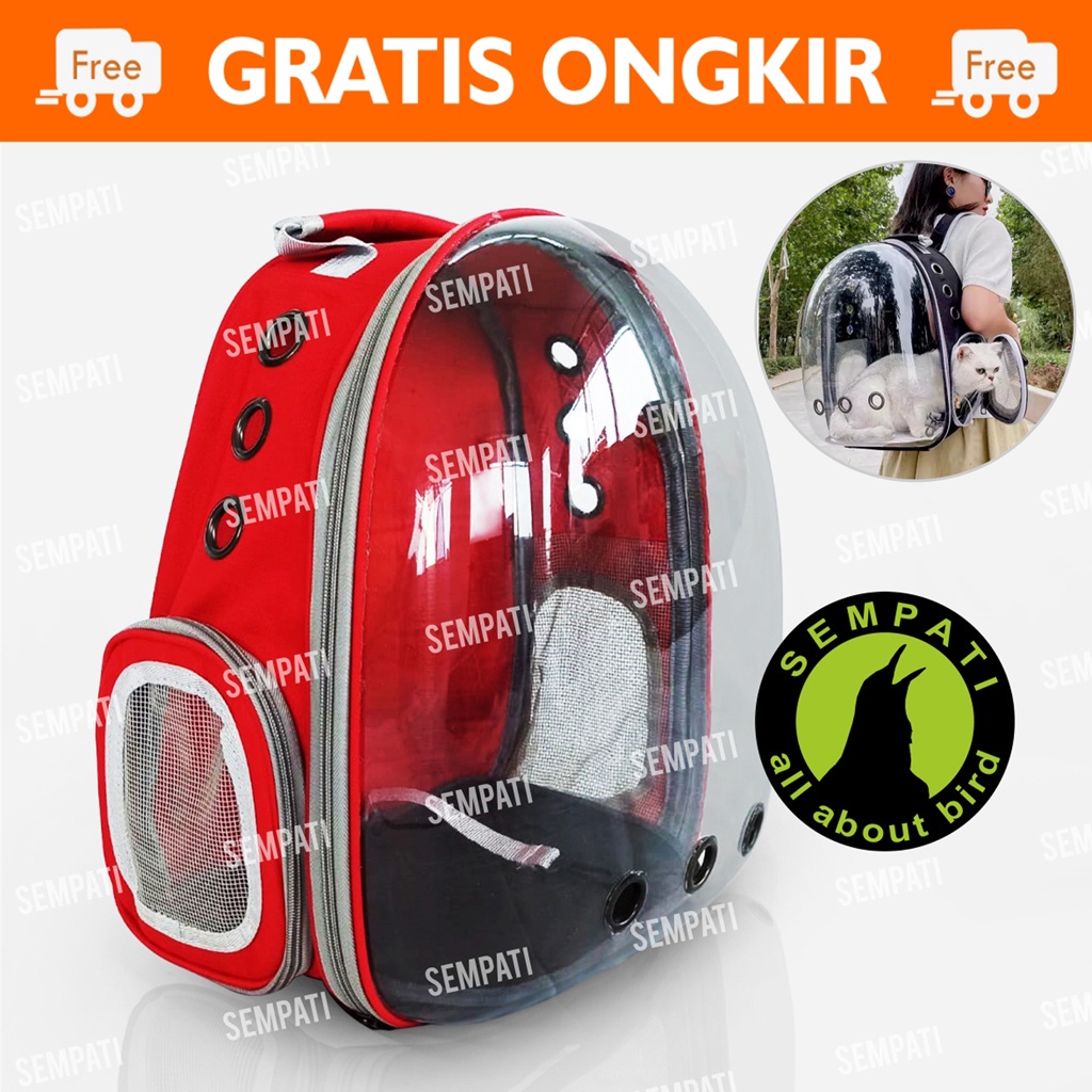 Tas Kucing Astronot Import Tas Gendong Tas Ransel Kucing Anjing Tas Astronot Transparan Pet Cargo Travel Cat Bag Carrier Capsul Tas Gendong Kucing Tas Hewan Peliharaan