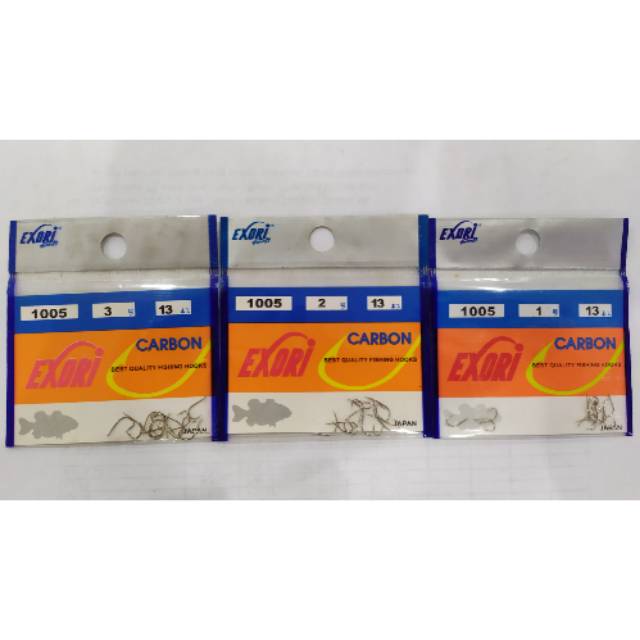 Mata kail pancing Exori Carbon 1005 size 1-12