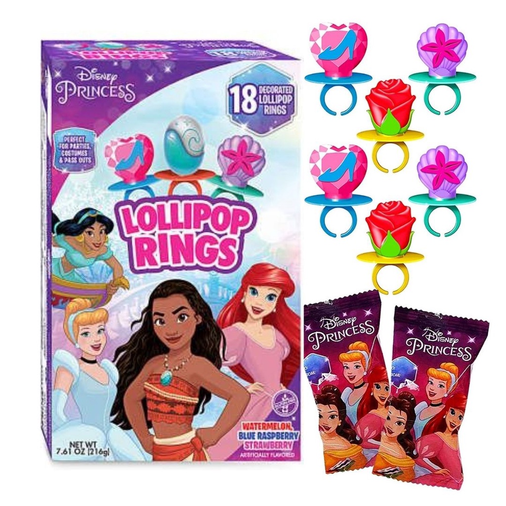 Disney Princess Lollipop Rings Original USA Cincin Permen Candy Import - 1 PCS