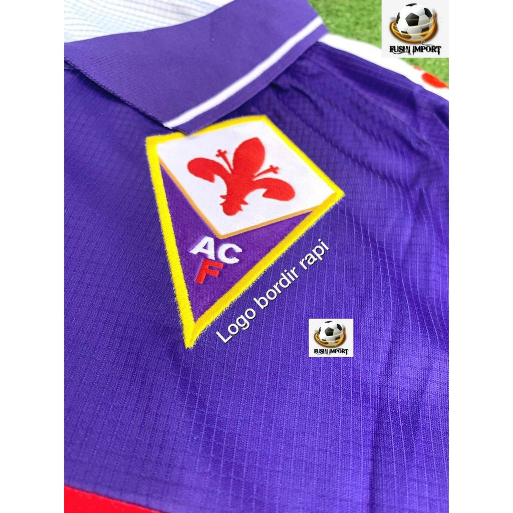 RETRO | Jersey Baju Bola Fiorentina Home Nintendo 1998 1999 Lengan Panjang Long Sleeve Grade Ori