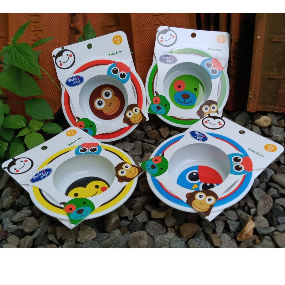 Baby Safe Baby Bowl Motif Hewan SK001 (Mangkok Makan Mpasi Anak Bayi)