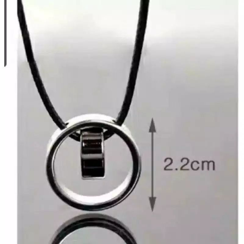 KALUNG TALI HITAM PRIA / KALUNG TALI HITAM PRIA DAN WANITA / KALUNG TALI BANDUL CINCIN