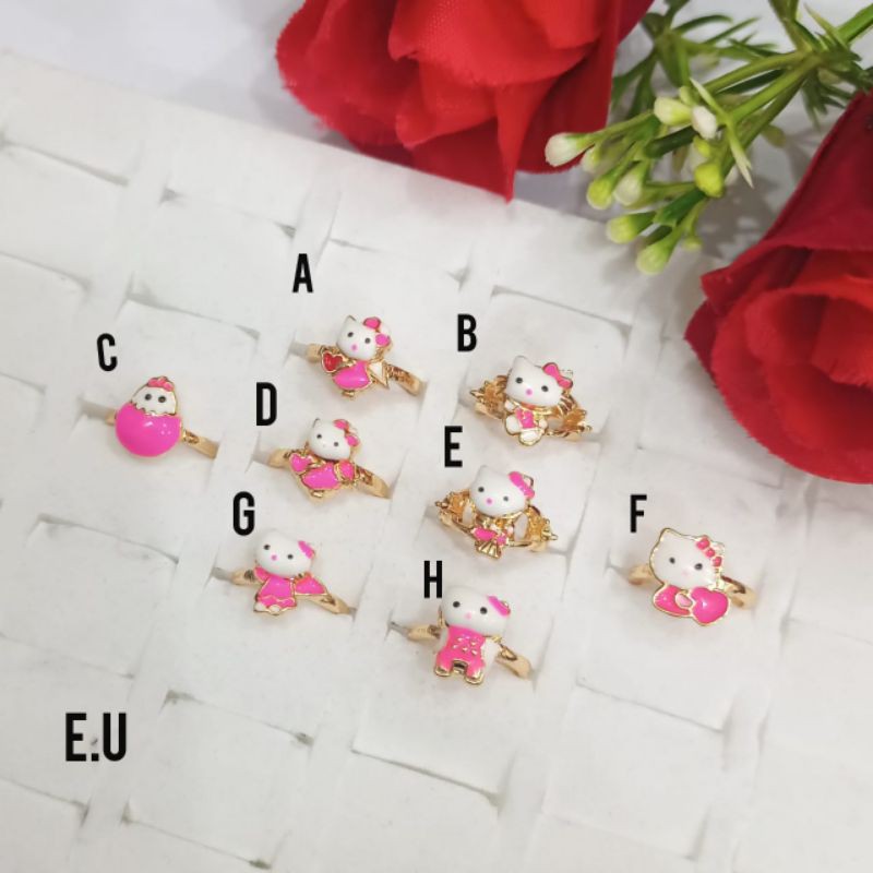 CINCIN CANTIK ANAK ANAK MOTIF HK PILIHAN MODEL DAN BENTUKNYA LAPIS EMAS 22K TIDAK MUDAH PUDAR