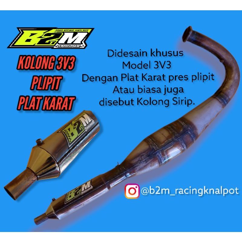 Knalpot Kolong rx king B2TM original