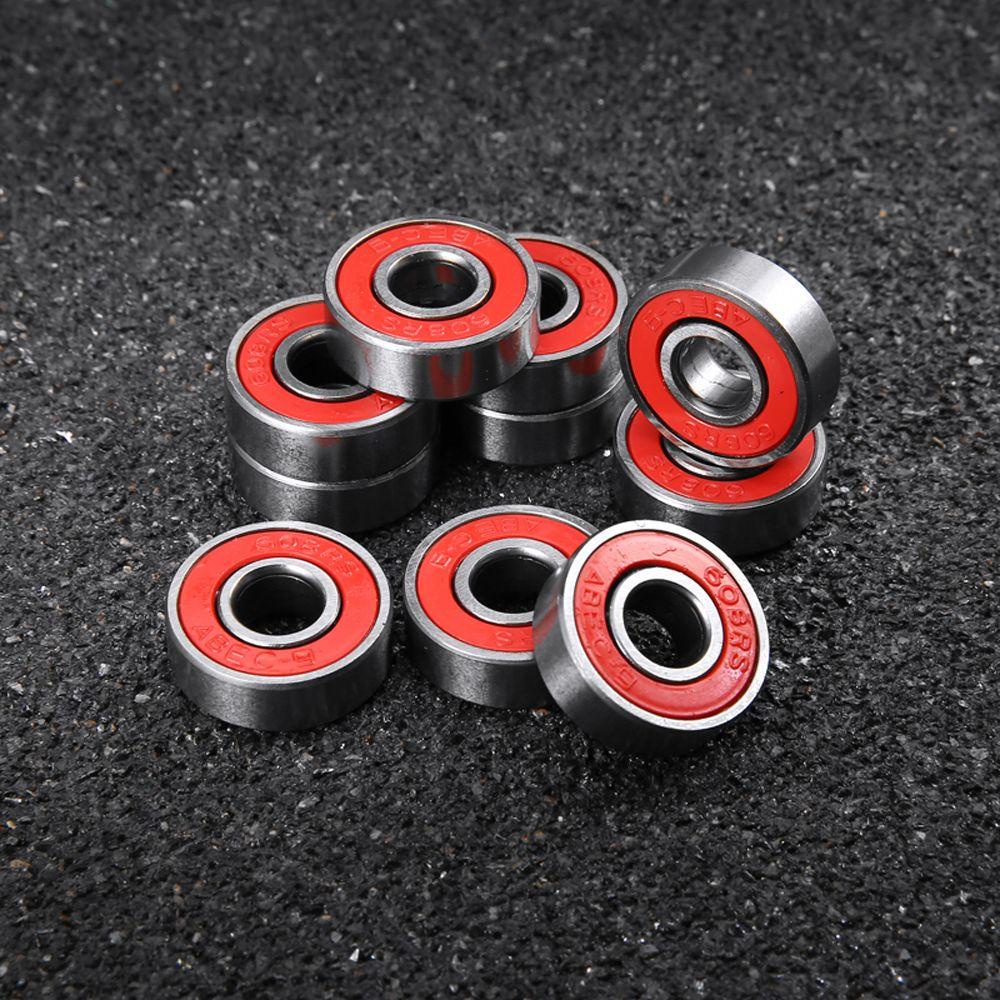 Agustina ABEC 9bears Untuk Skuter Performa Tinggi 608RS ABEC 9stainless Steel 8x22x7mm Roda Sepatu Roda Roller Skate Bearing Merah