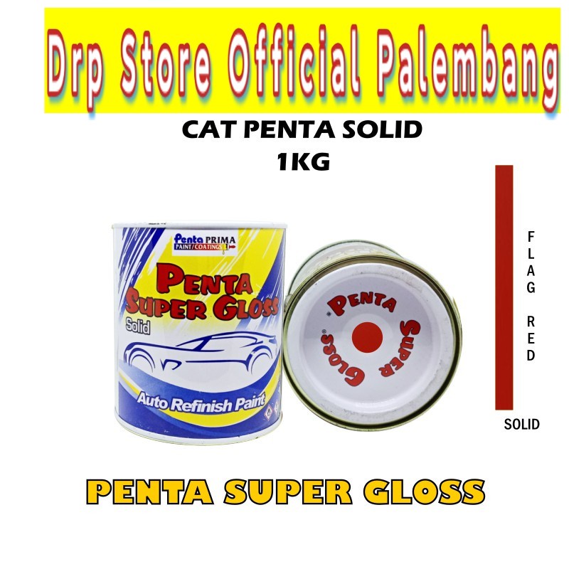 PENTA FLAG RED 1Kg - cat merah penta 1kg - cat penta merah - cat penta red - cat mobil merah 1 kg SUMATERA/JAWA ONLY