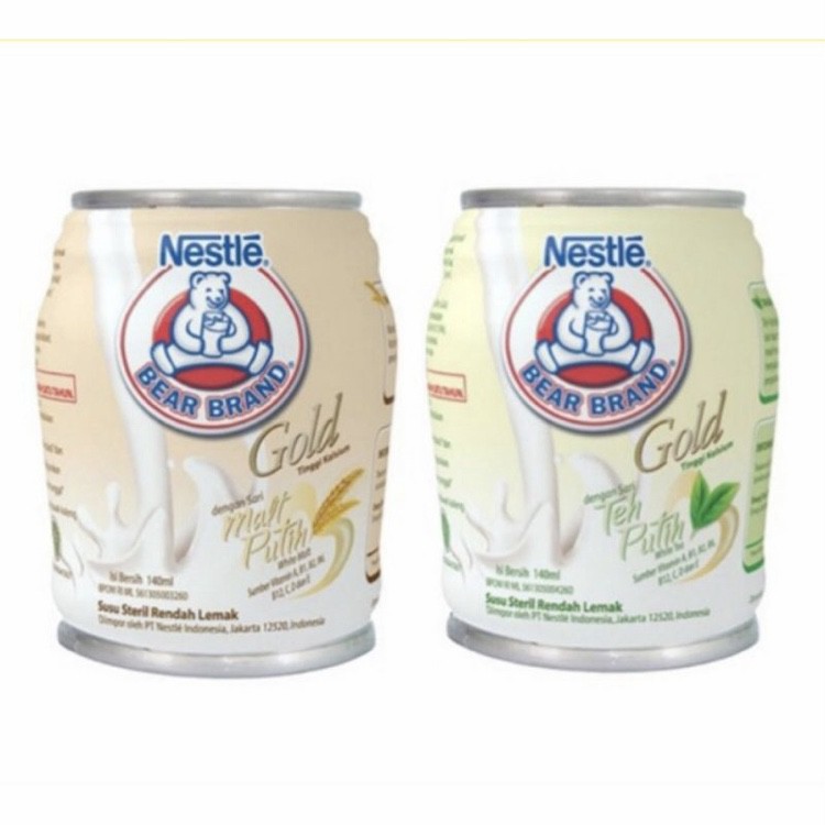 

Nestle Bear Brand Gold Malt/ Teh Putih 140ML