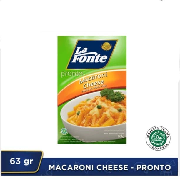 

La Fonte Macaroni with Cheese / Pasta Instant Makaroni dengan Keju 63 gr