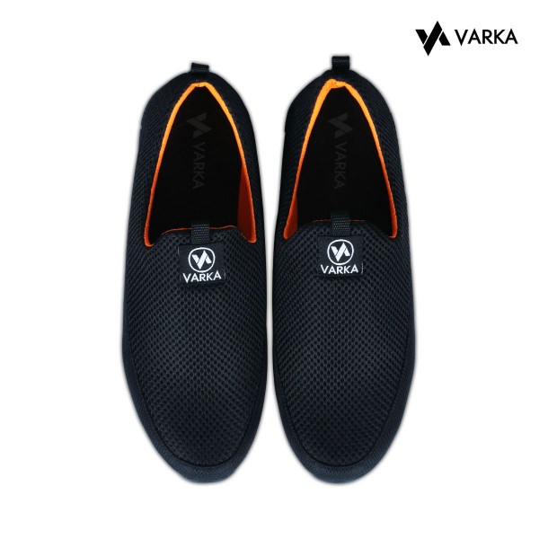 Sepatu Slip On Pria Terbaru V 552 Brand Varka Sepatu Sneakers Casual Terbaru Harga Murah Berkualitas warna Hitam