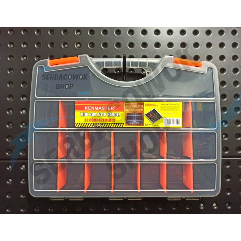 Kenmaster Plastik Box Slot Mini Tool Box With Handle Koper Termurah Berkualitas