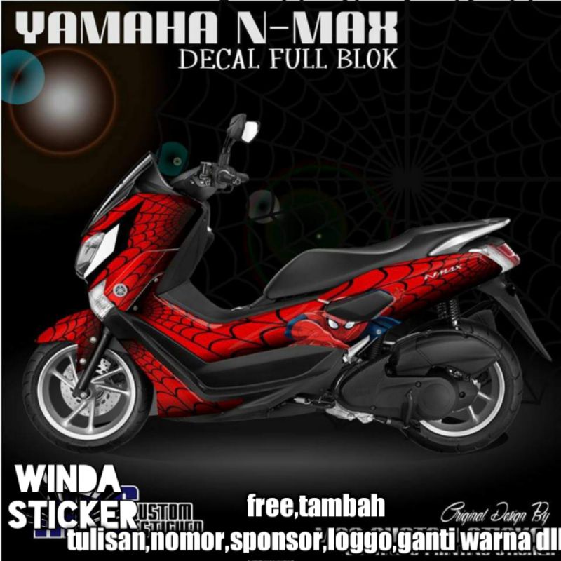 Decal nmax 2018 full body spiderman