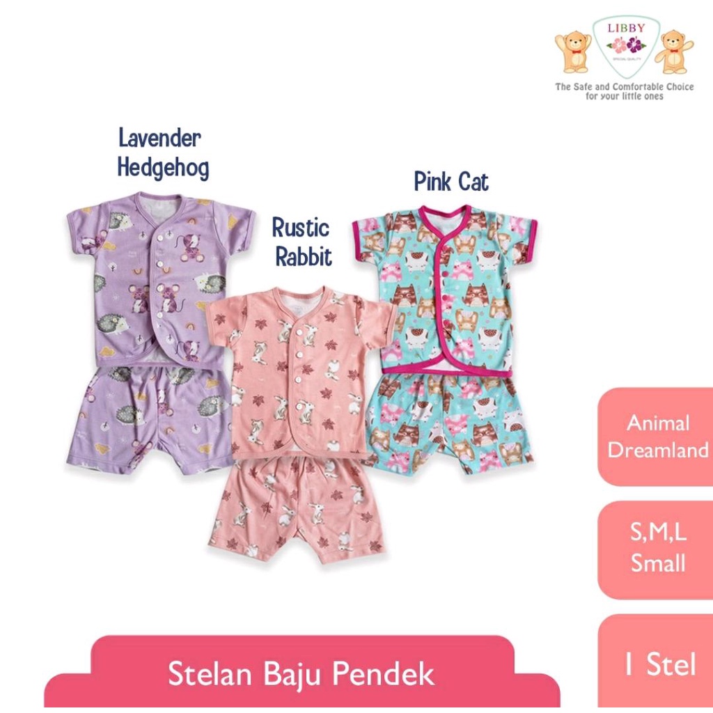 LIBBY SETELAN MOTIF ANIMAL DREAMLAND / SETELAN BAYI