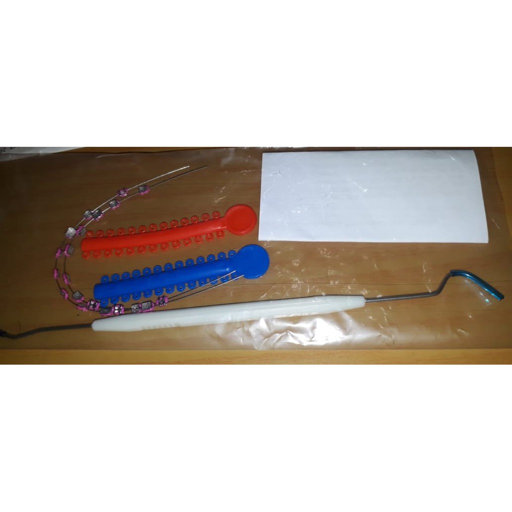 Behel fashion atas bawah sonde dan karet power chain