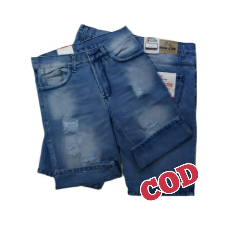 CELANA JEANS PENDEK PRIA LAKI LAKI COWO COWOK CELANA JINS DENIM CELANA DEWASA MURAH straight Distro