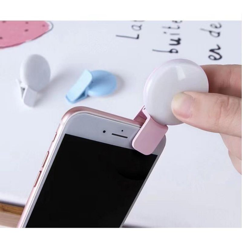 Lampu Selfie Mini Q LED Portable / Ringlight Selfie Smartphone