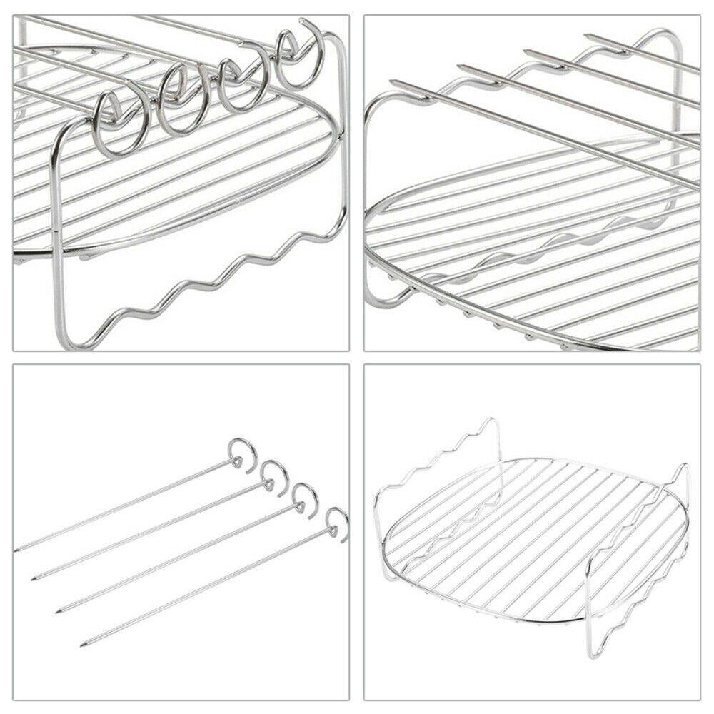 Preva Air Fryer Rak Tahan Lama Stainless Steel Air Fryer Aksesoris Grill Rack