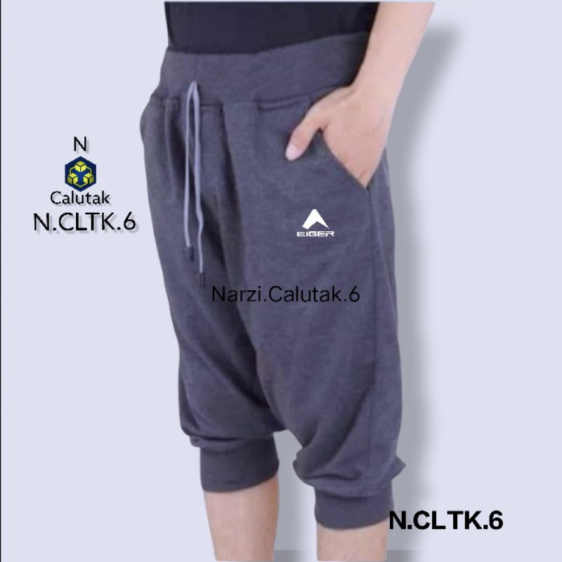 Narzi shop Celana Pendek 3/4 Pria Wanita Jogger Olahraga Jogging Lari Sepeda Pants Pria