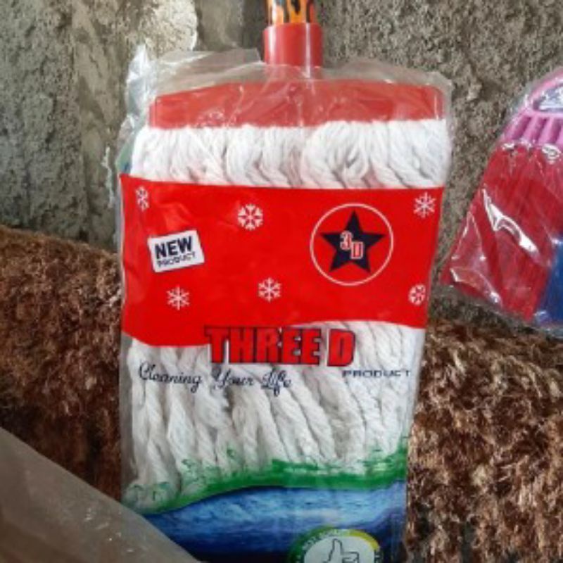 Pel lantai EKONOMIS three d / Mop pel / Floor mop / Alat pel biasa