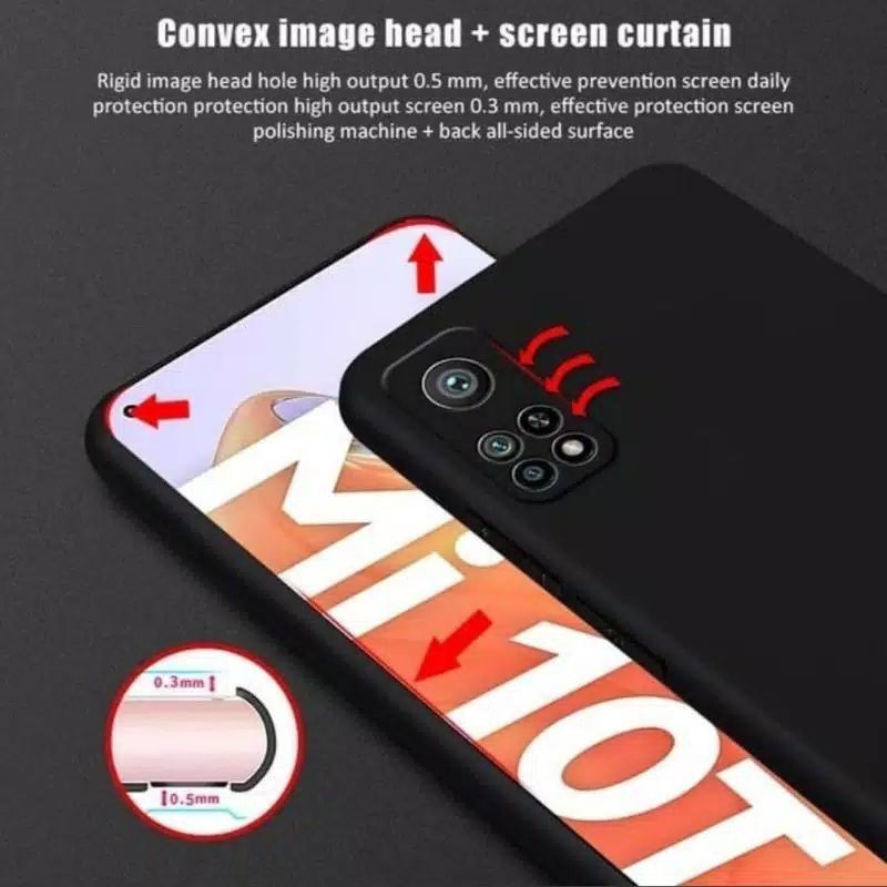 Xiaomi Mi11 / Mi10T / Mi10T Pro Softcase Premium Matte Cover Silikon Soft Case Black