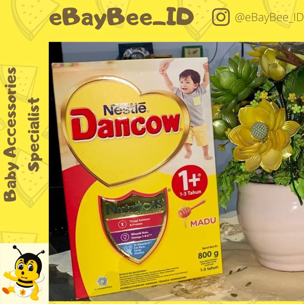 eBayBee_ID Dancow 1+ | Susu pertumbuhan bayi | Vanila Madu Cokelat | 1 tahun